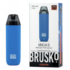 Перезаправляемая Под-Система Бруско Миникан 3 (Brusko Minican 3) 700 mah, Светло Синий
